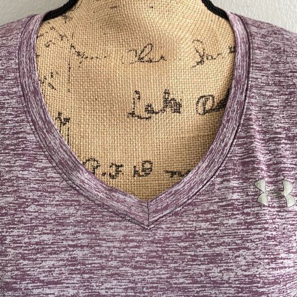 Under Armour Purple Heather SS HeatGear Loose Tee - Free w/Purchase!! - Picture 3 of 6